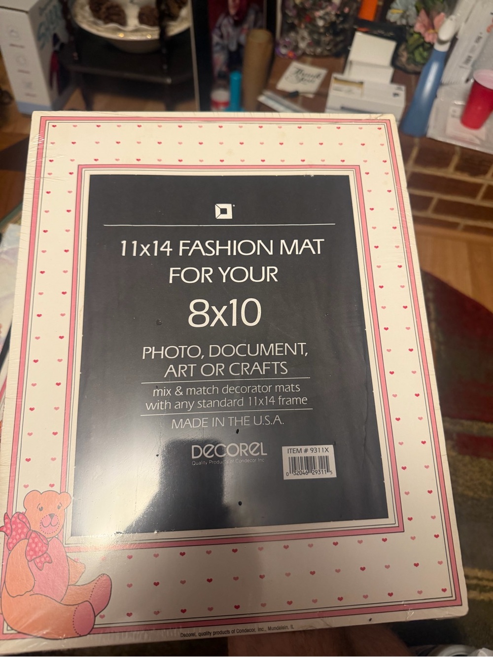 Vintage 1960s 11x14 Fashion Mat for 8x10 Photo in Pink and Cream lot of 3